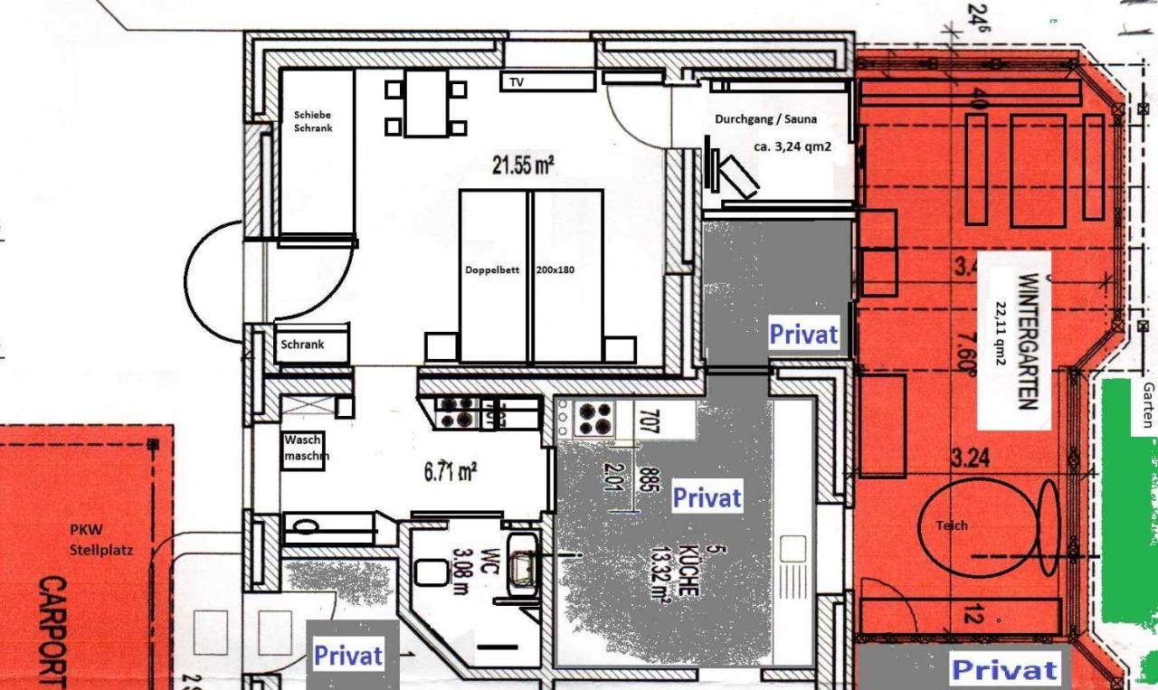 Kommod Stuv - Fewo Fuer 2 Personen Mit Wintergarten Und Sauna Langstedt Exterior photo